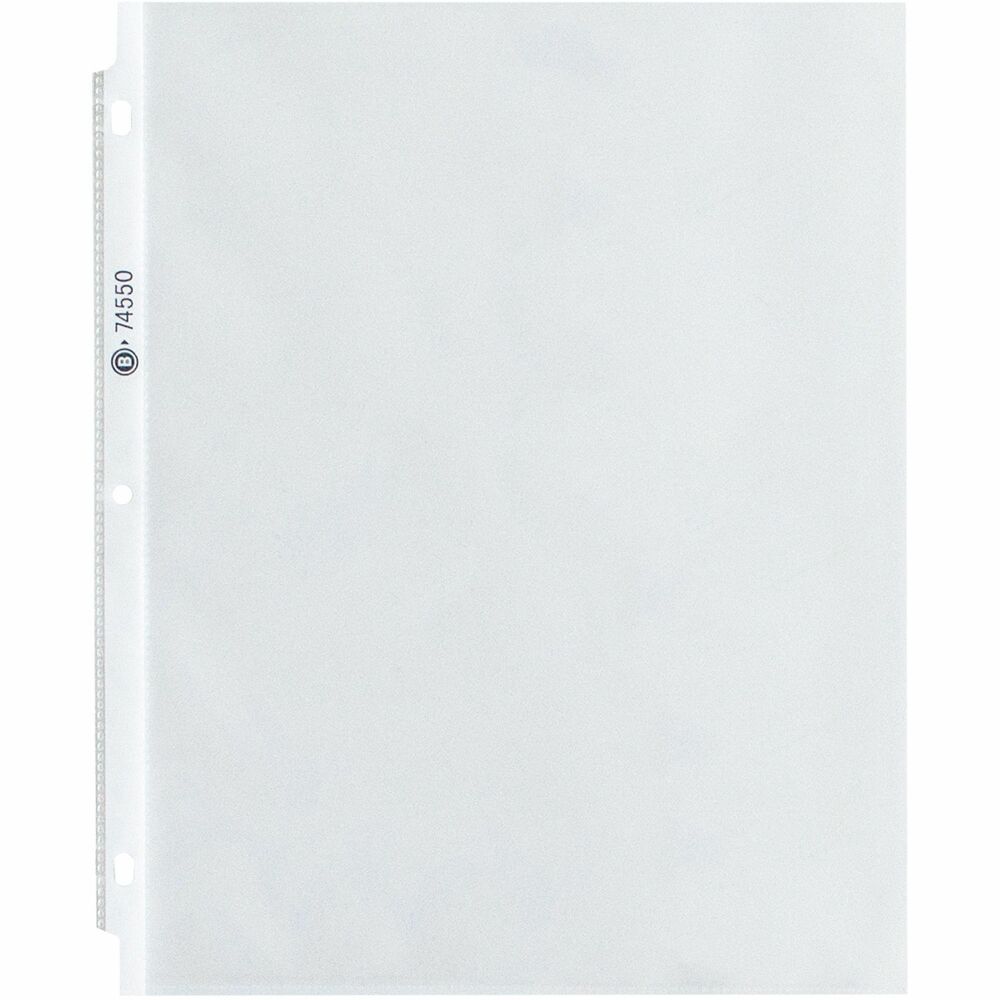 Image of Business Source Sheet Protectors,Top Load,3.2 mil,11"x8-1/2",100/BX,Clear
