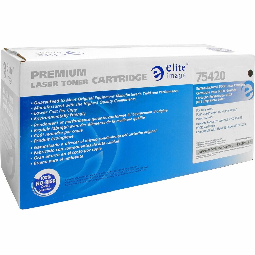 Image of Elite Image Micr Toner Cartridge, 2300 Page Yield, Black