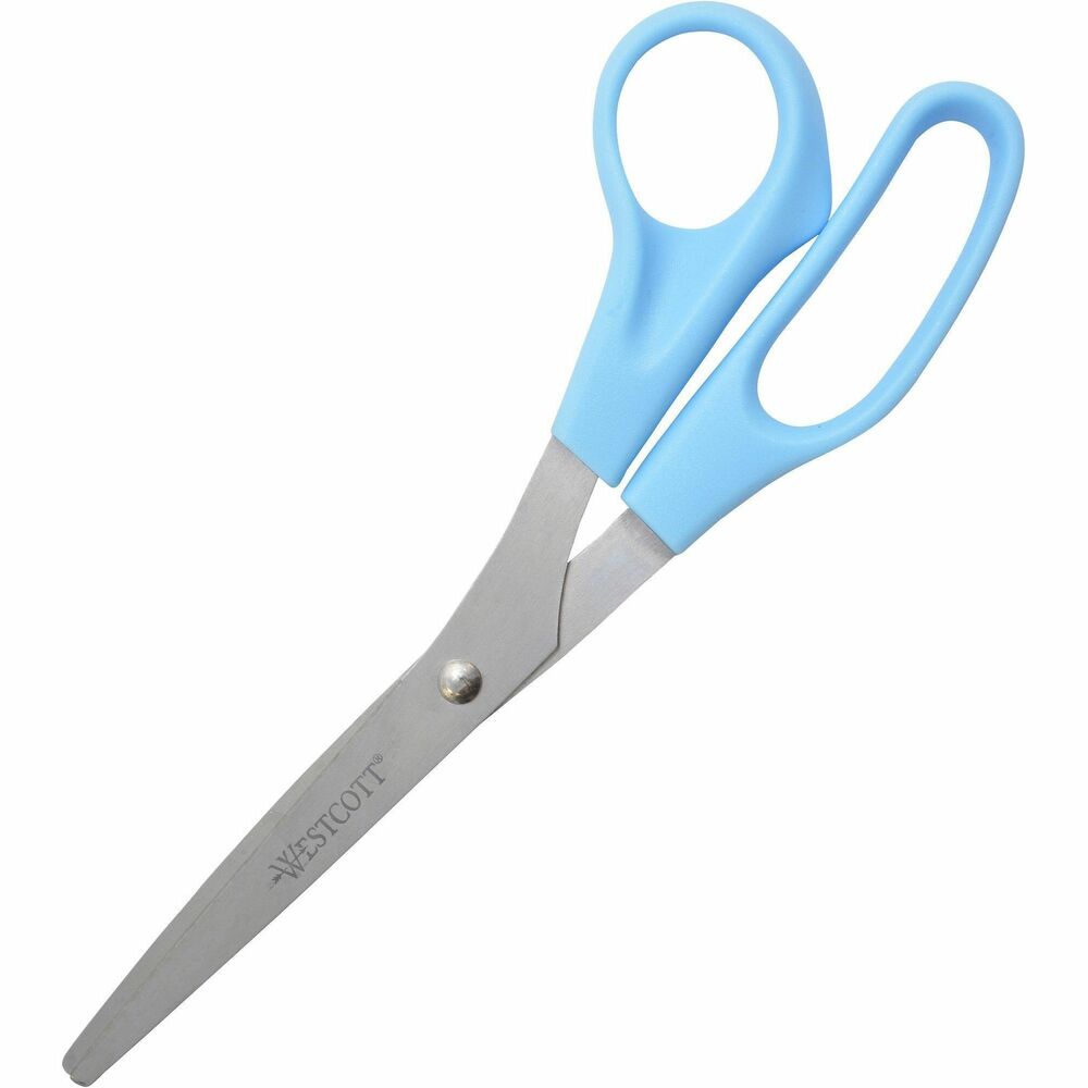 Image of Acme United Corporation All Purpose Scissors, 8" Straight, Blue