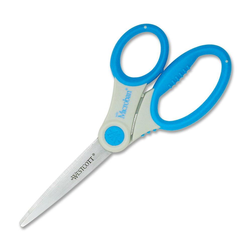 Image of Acme United Corporation Scissors, Antimicrobial, 7" Straight, Assorted Handles
