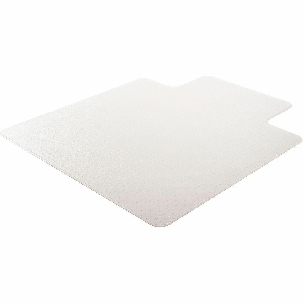 Image of Lorell Medium Pile Chairmat, 46"x60", Lip 25"x12", Clear
