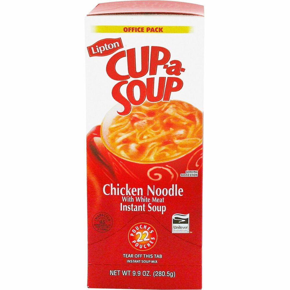 Image of Lipton/Unilever Cup-a-Soup, .45 oz., 22/BX, Chicken Noodle