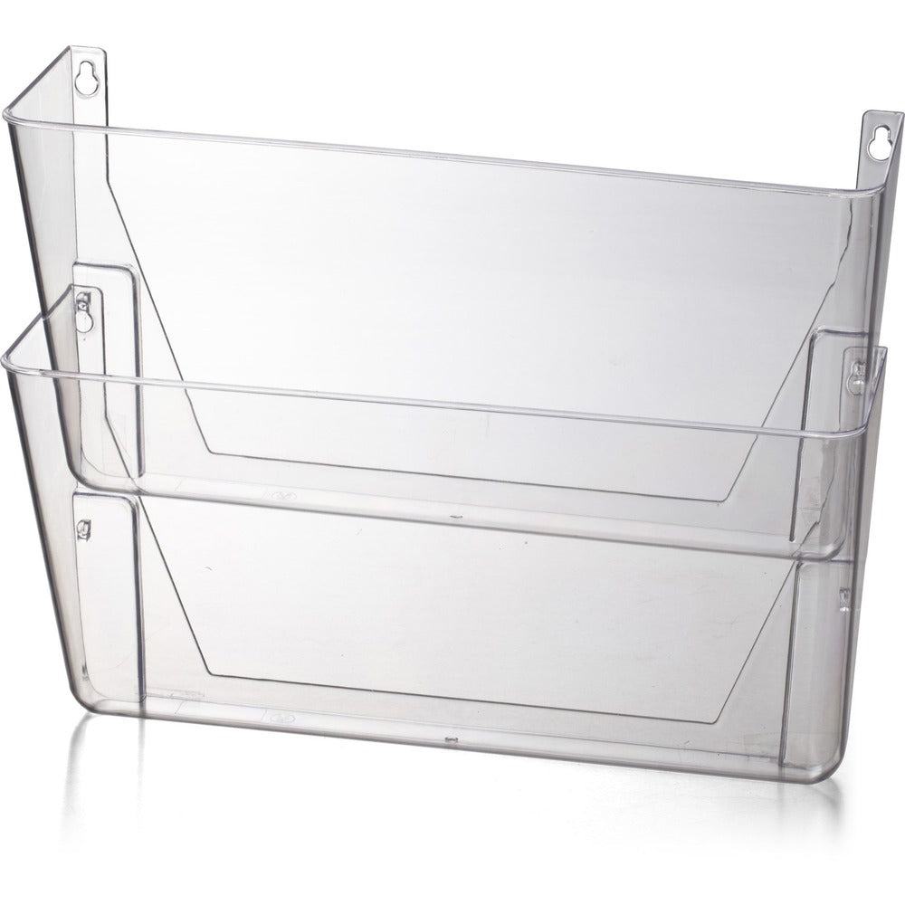 Image of Officemate Wall Files, Letter, 13"x4-1/8"x10-5/8", 2/BX, Clear