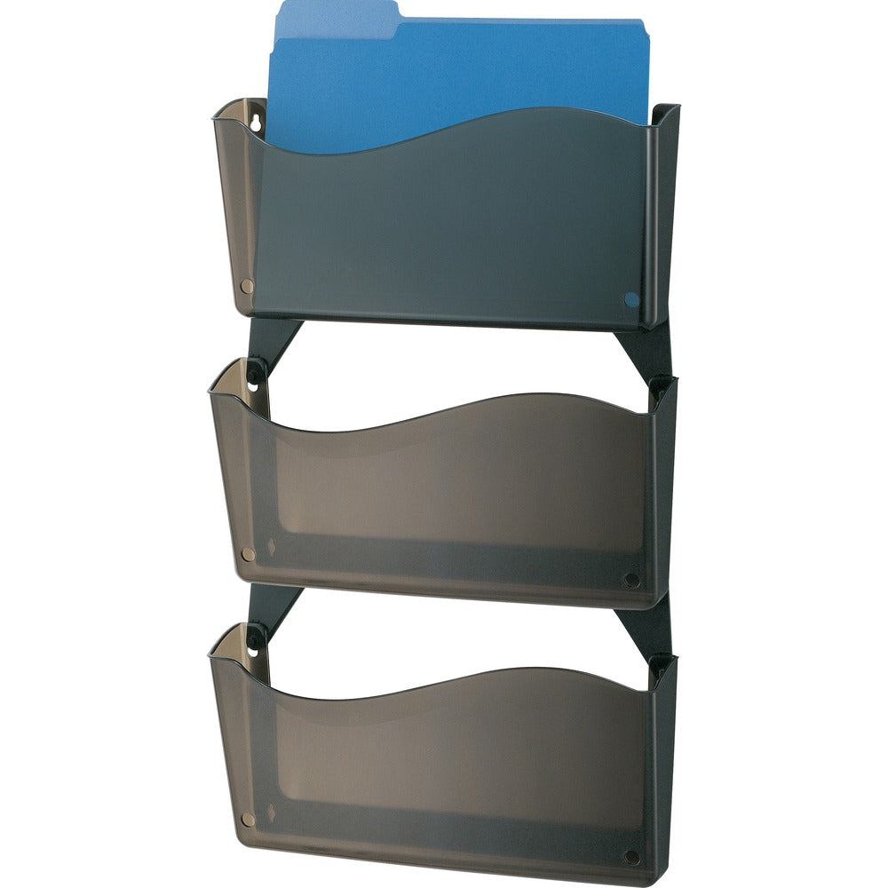 Image of Officemate Wall Files,w/Hanger,Unbreakable,13-3/4"x3"x19-1/2",3/BX,SKE