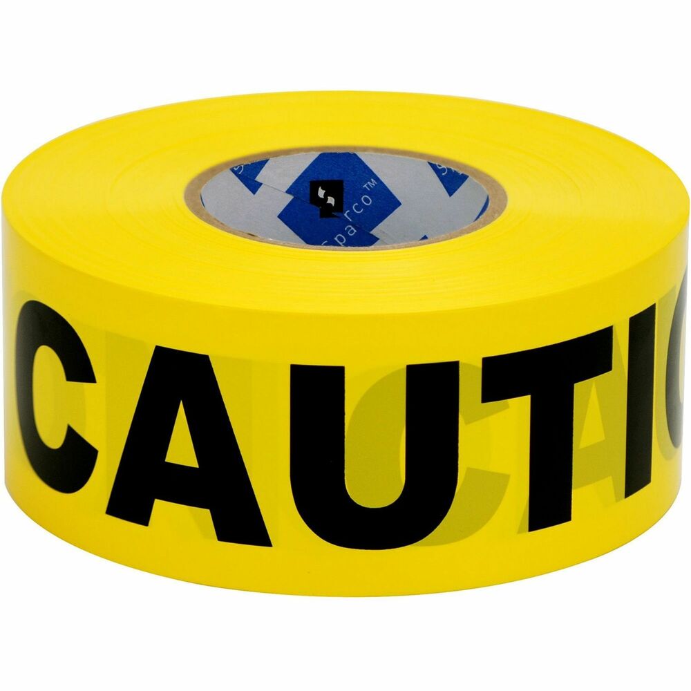 Image of Sparco Barricade Tape, "Caution", Non-Adhesive, 3"x1000', YW/Black