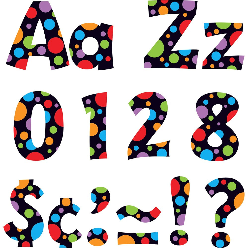 Image of Trend Enterprises Ready Letters,Upper/Lower/0-9,Combo Pack,4",Neon Dots