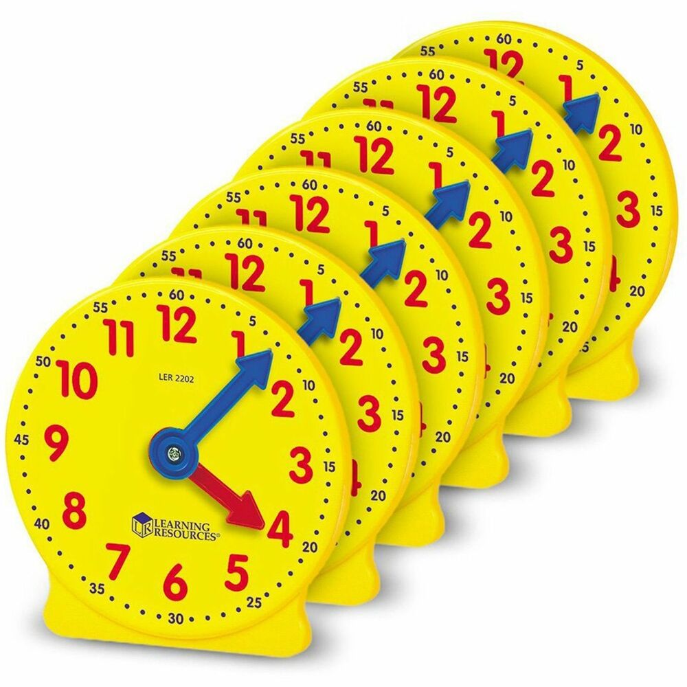 Image of Learning Resources Classroom Learning Clock Kit, GR PreK-4,6/ST,Multi