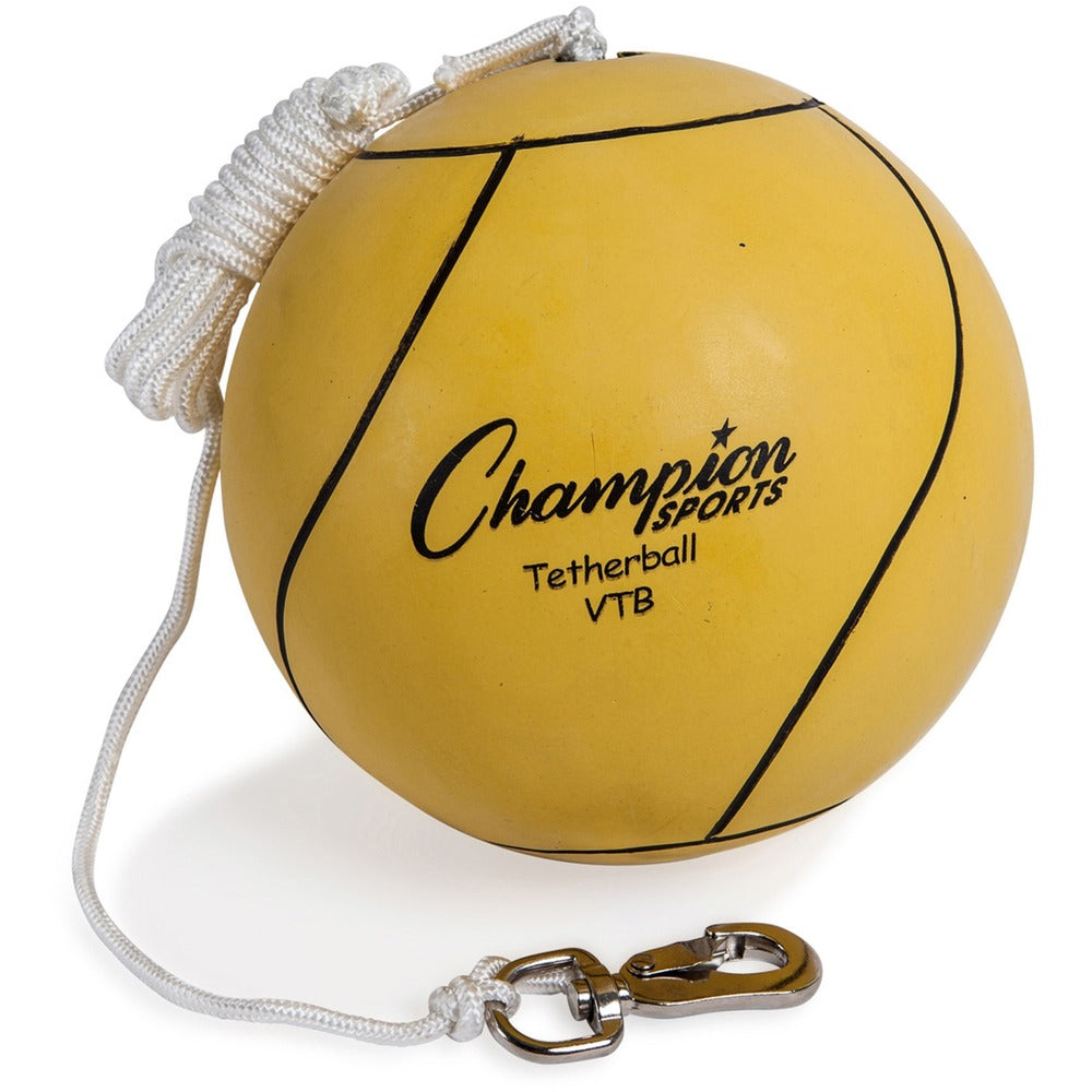 Image of Champion Sports Tether Ball, Rubber/Nylon, Yellow