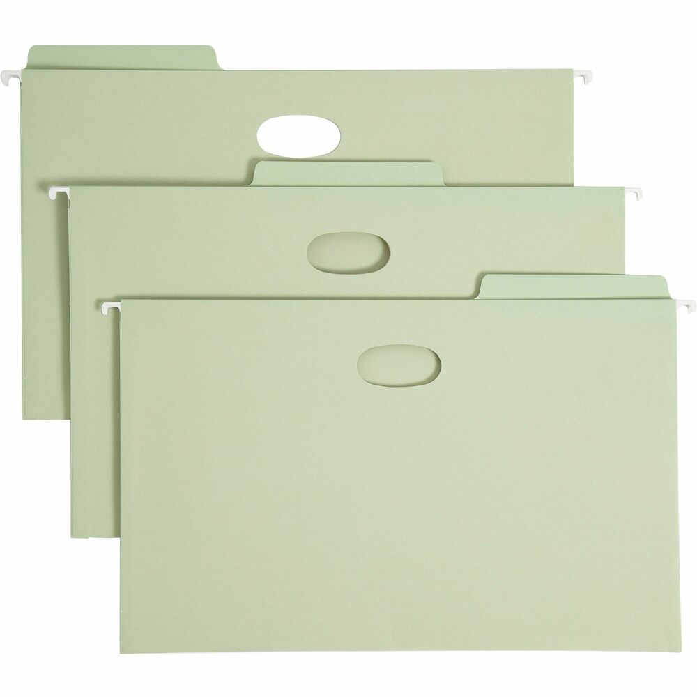 Image of Smead Hanging Pockets,Heavy Duty, 5-1/4" Exp.,Legal,9/BX,Moss