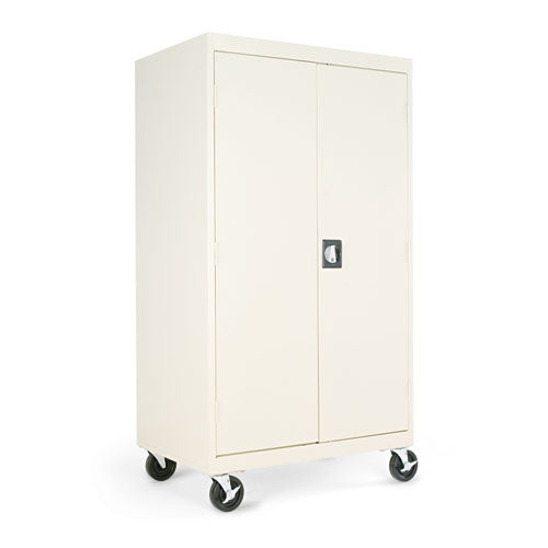 Image of Alera® Assembled Mobile Storage Cabinet, With Adjustable Shelves 36w X 24d X 66h, Putty