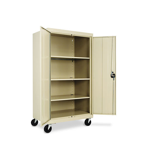 Image of Alera® Assembled Mobile Storage Cabinet, With Adjustable Shelves 36w X 24d X 66h, Putty