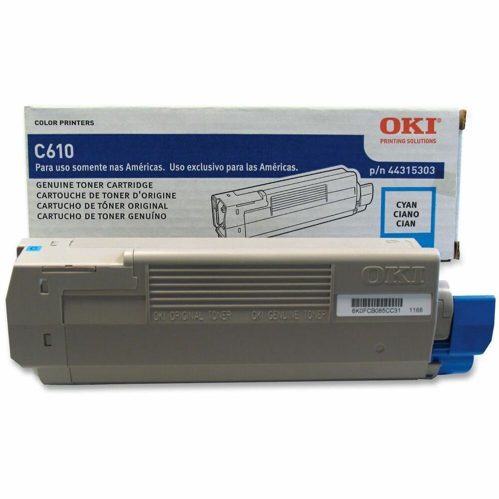 Image of OKI Toner Cartridge, 6000 Page Yield, Cyan