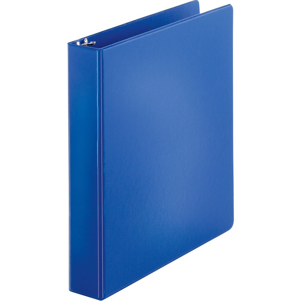 Image of Business Source Binder, Round Rings, 1-1/2" Cap, 8-1/2"x11", Dark Blue