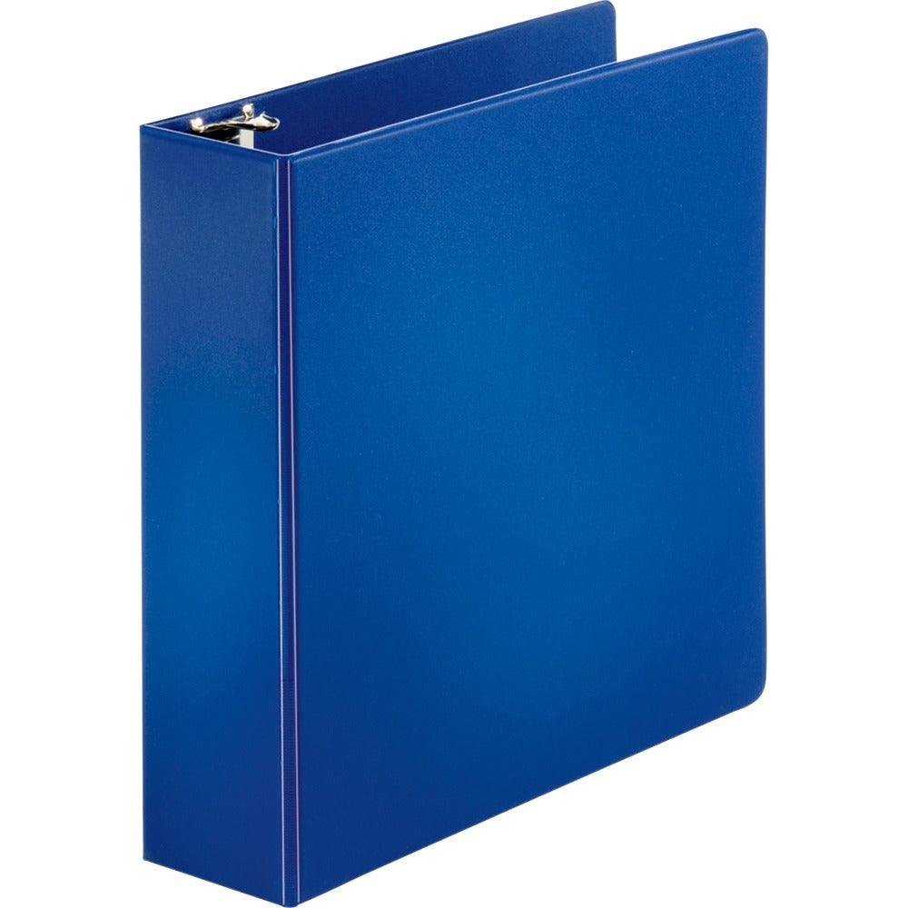 Image of Business Source Binder, Round Rings, 3" Cap, 8-1/2"x11", Dark Blue