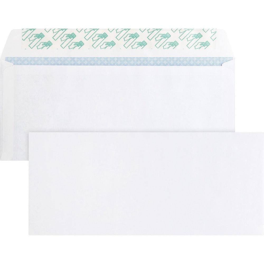 Image of Business Source Peel/Seal Envelopes, No.10, Tint, 4-1/8"x9-1/2", 500/BX, WE