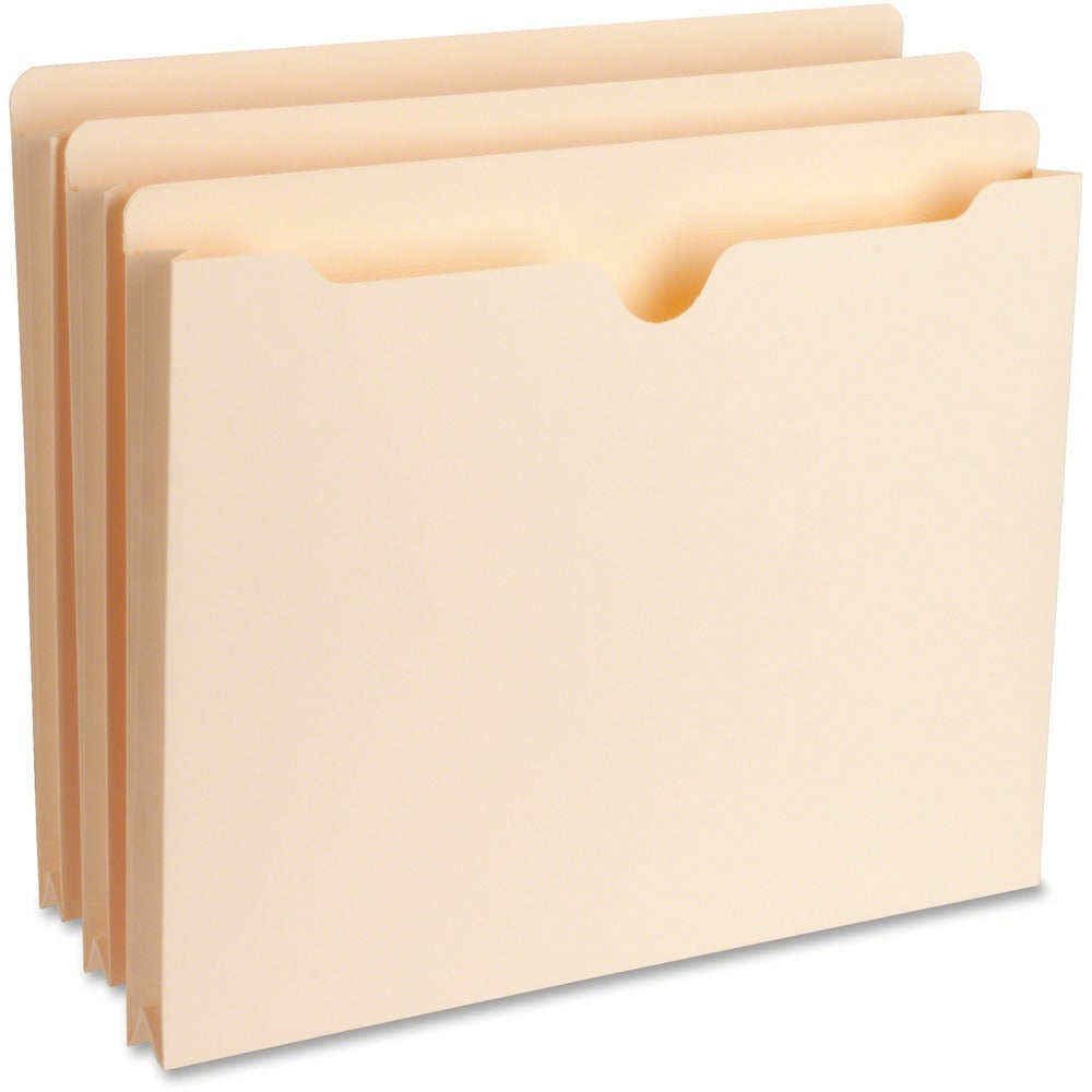 Image of Business Source File Pocket,Straight Tab,1" Exp.,200 Cap.,Letter,50/BX,MLA