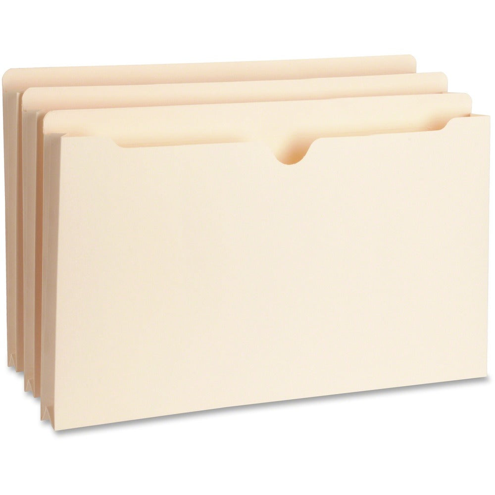 Image of Business Source File Pocket,Straight Tab,1" Exp.,200 Cap.,Legal,50/BX,MLA