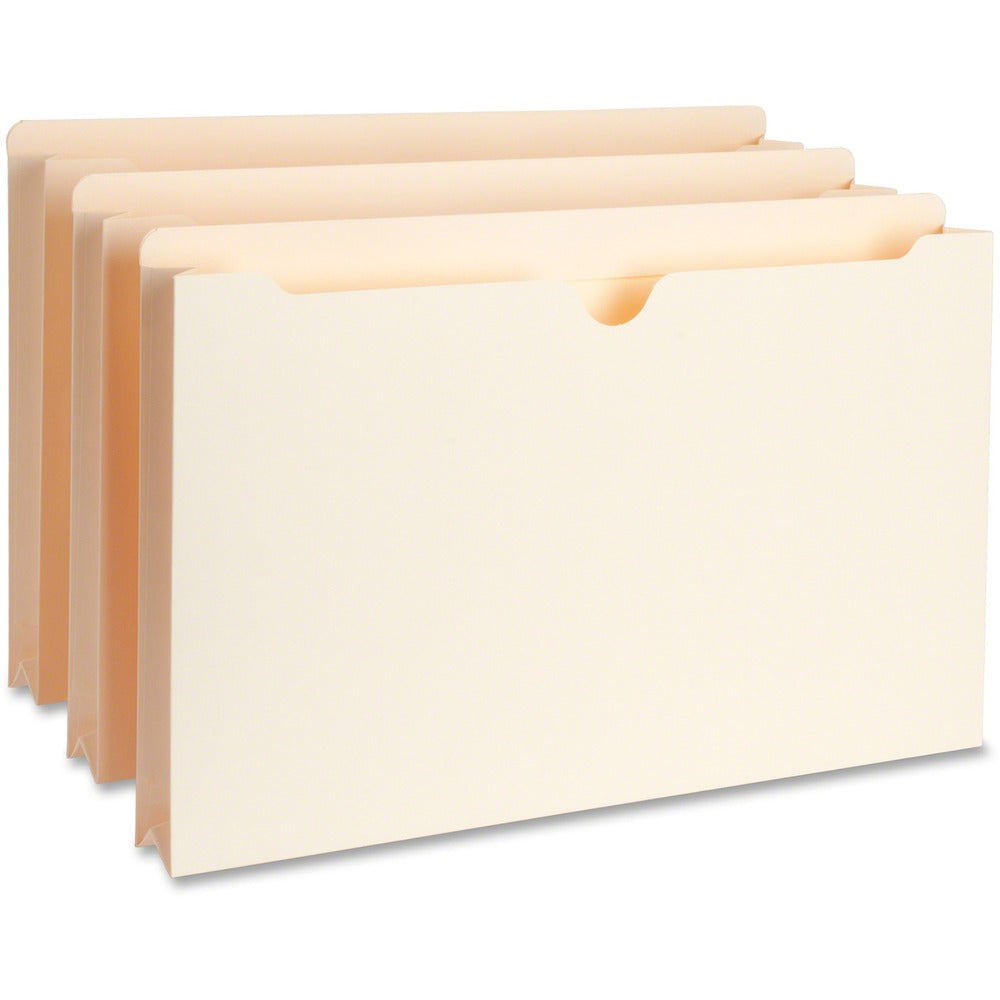 Image of Business Source File Pockets,Straight Tab,1-1/2" Exp.,300 Cap.,Lgl,50/BX,MLA