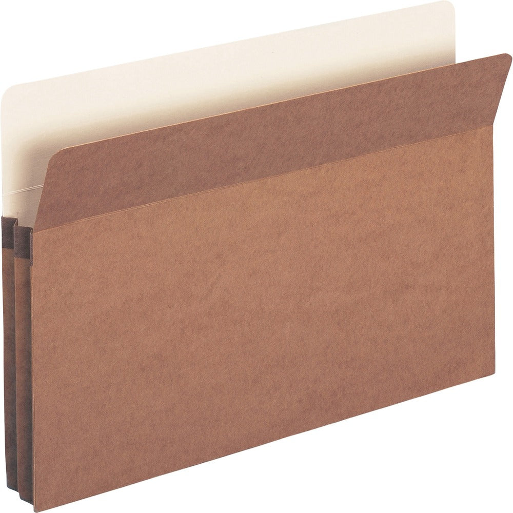 Image of Business Source File Pocket, 1-3/4" Exp., Legal, 25/BX, Redrope