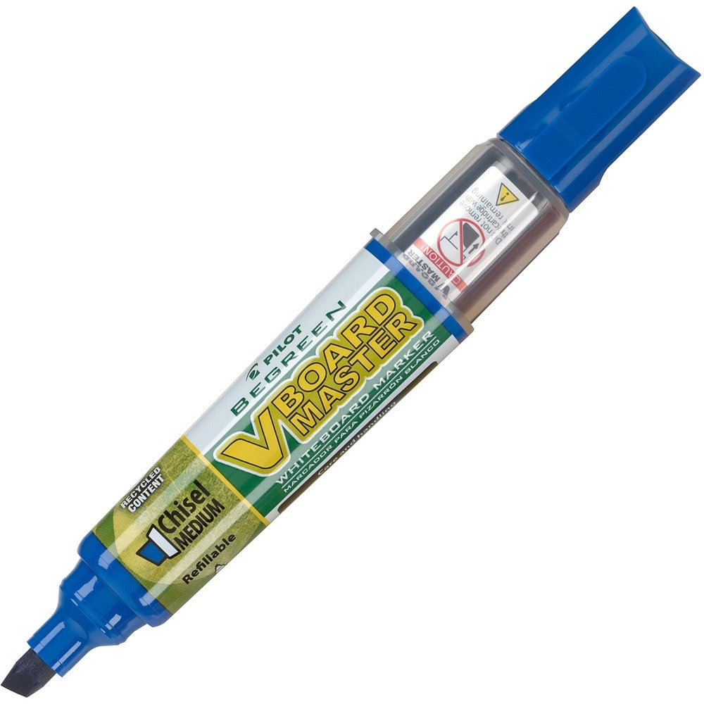 Image of Pilot Whiteboard Marker, Refillable, Chisel Point, 12/BX, Blue