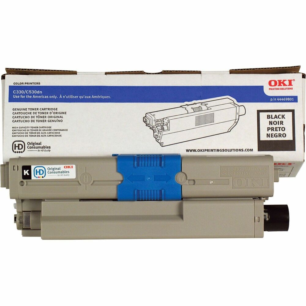 Image of OKI Toner Cartridge, 3500 Page Yield, Black