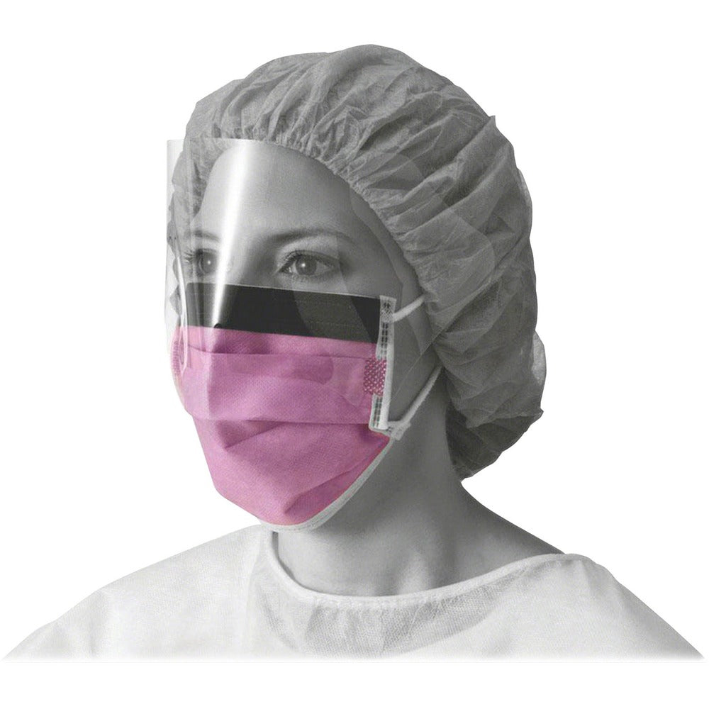 Image of Medline Face Mask Shield,Fluid-Resistant,Nonglare,Fog-Free,25/BX,PE