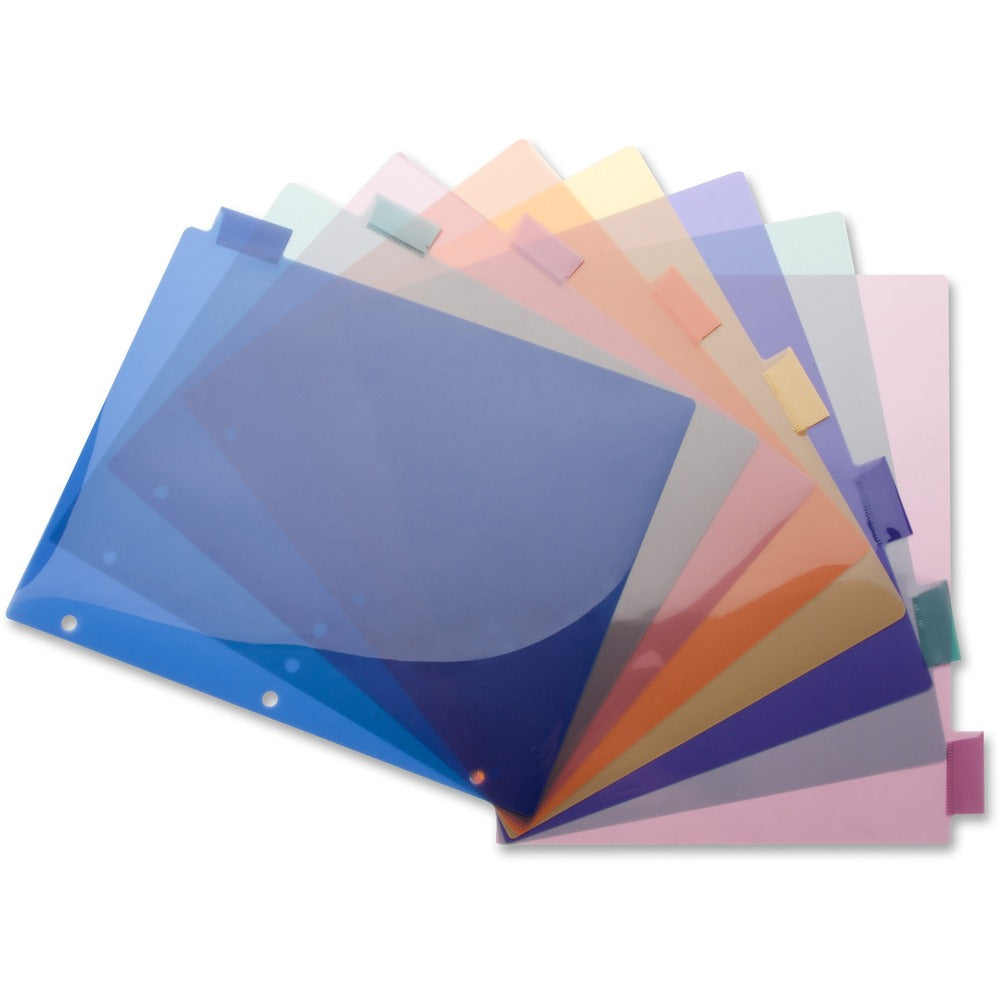 Image of Business Source Insert Index Dividers, 8-1/2"x11", 8/ST, Multi
