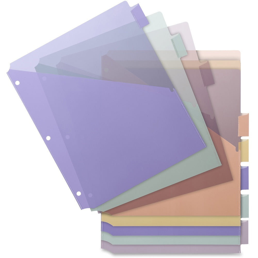 Image of Business Source Index Dividers, w/ Pocket, 8-1/2"x11", 8/ST, Multi