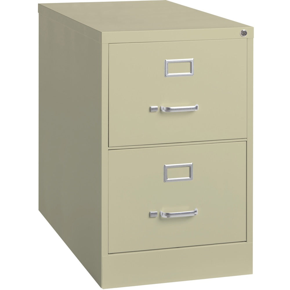 Image of Lorell Vertical File,2-Drawer,Legal,18"x26-1/2"x28-3/8",Putty