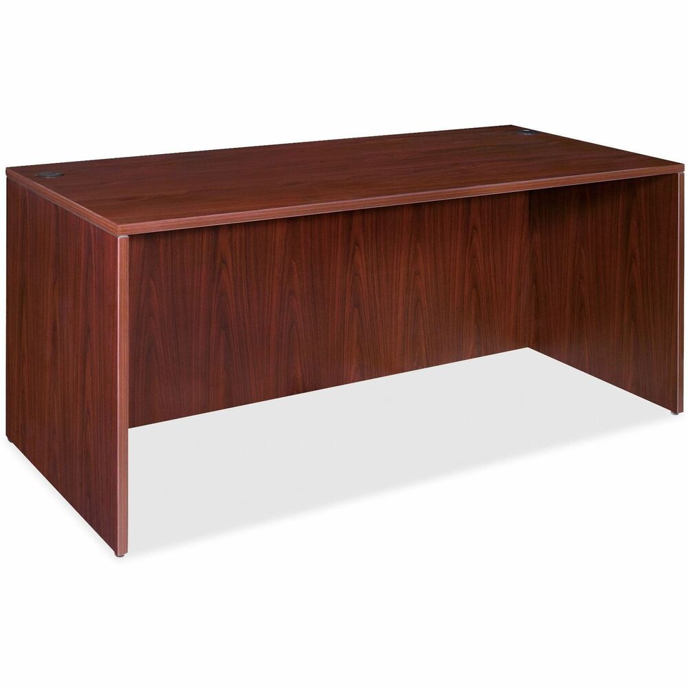 Image of Lorell Desk Shell, Rectangular, 72"x36"x29-1/2", Mahogany