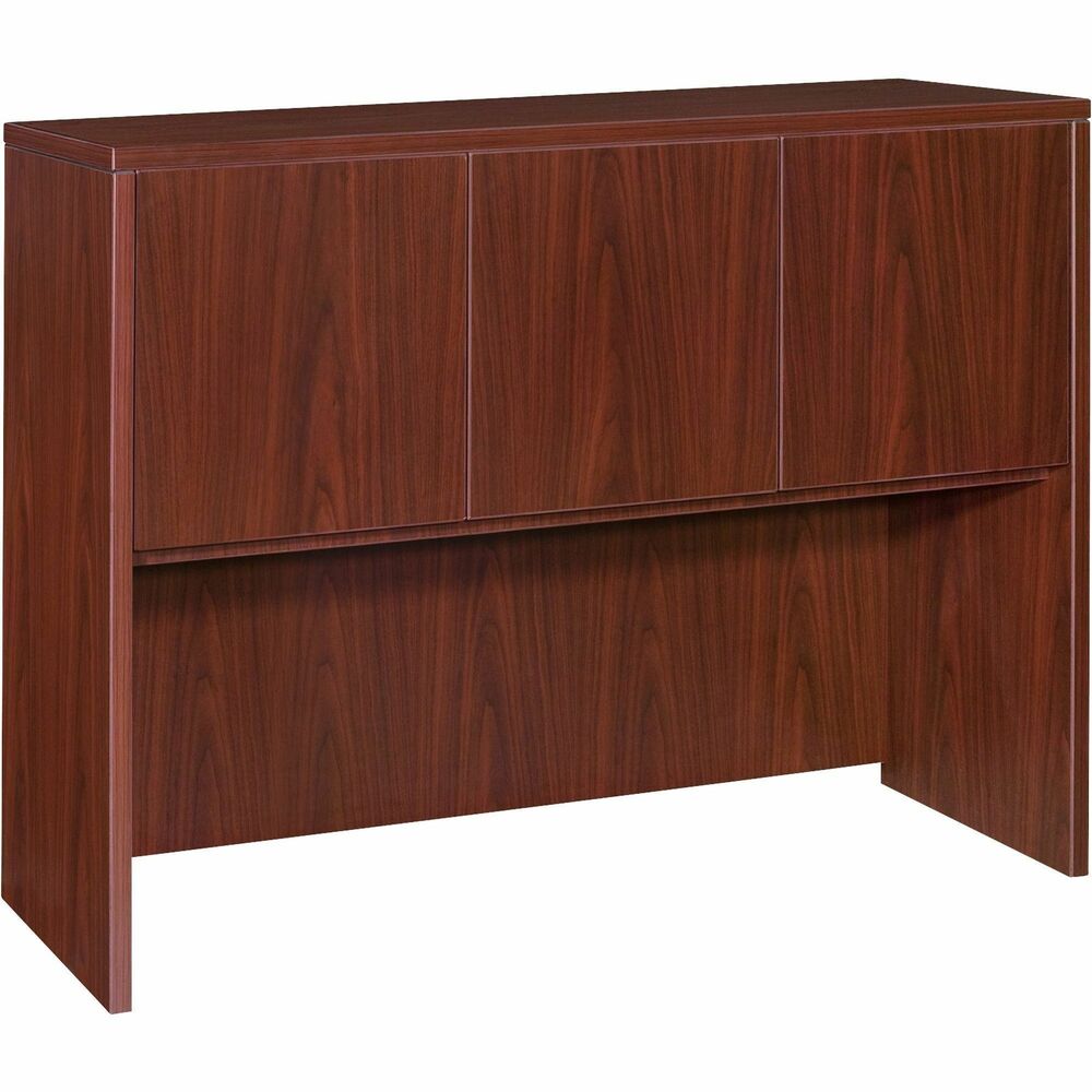 Image of Lorell Hutch, w/Doors,48"x15"x36", Mahogany