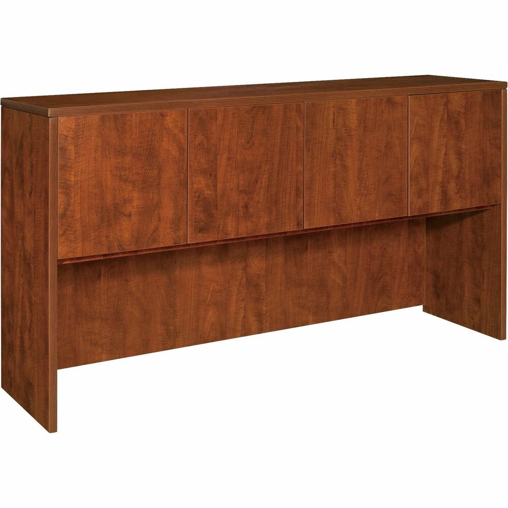 Image of Lorell Hutch w/Doors,66"x15"x36", Cherry