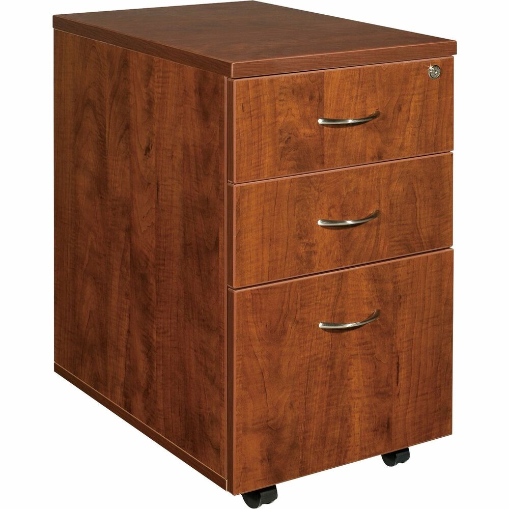 Image of Lorell Mobile Pedestal,Box/Box/File,16"x22"x28-1/4",Cherry