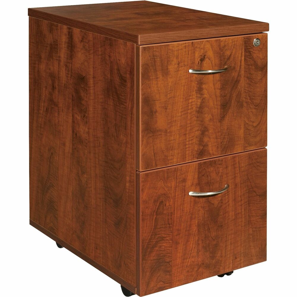 Image of Lorell Mobile Pedestal,File/File,16"x22"x28-1/4",Cherry