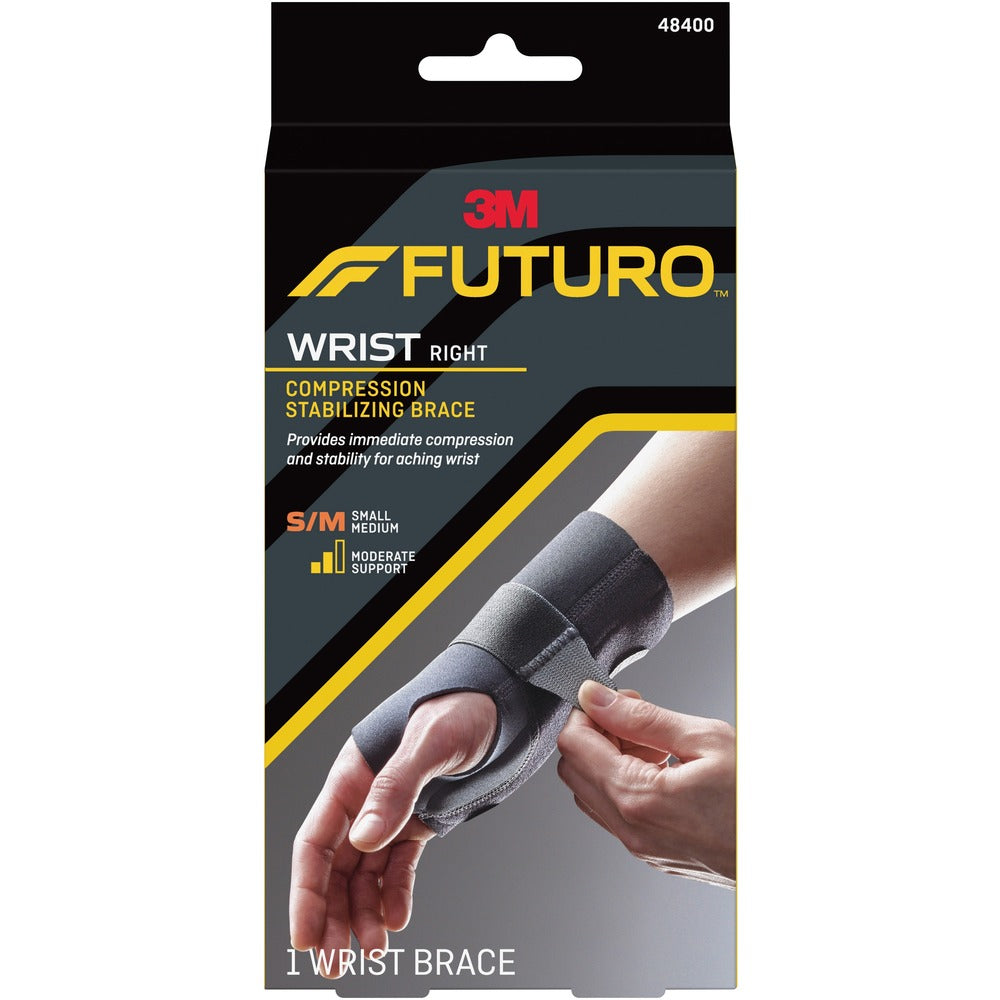 Image of 3M Energizing Wrist Support, S/M, Right Hand, Black