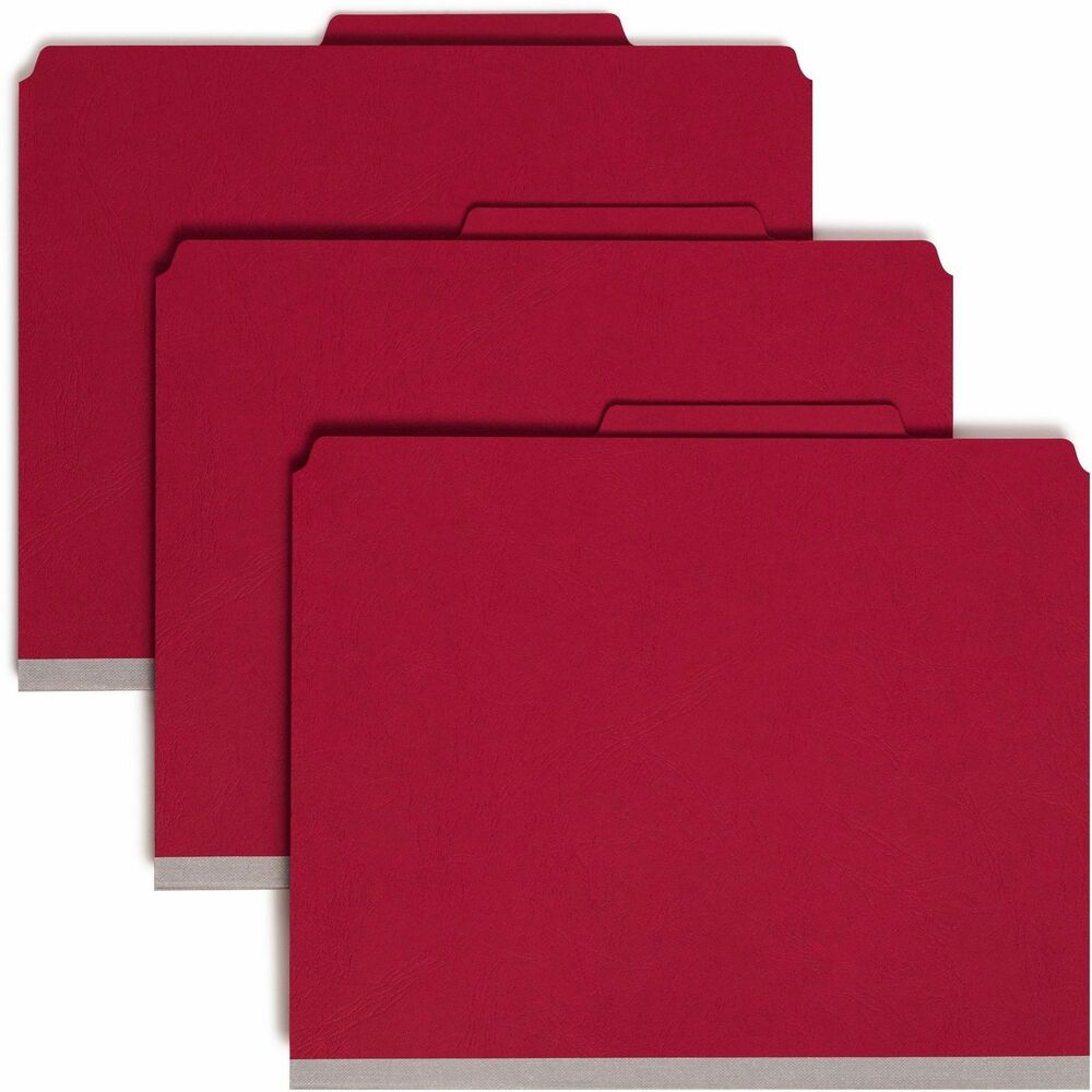 Image of Smead Classification Folders,2"Exp,2 Div,Top Tab,Letter,10/BX,B.RD