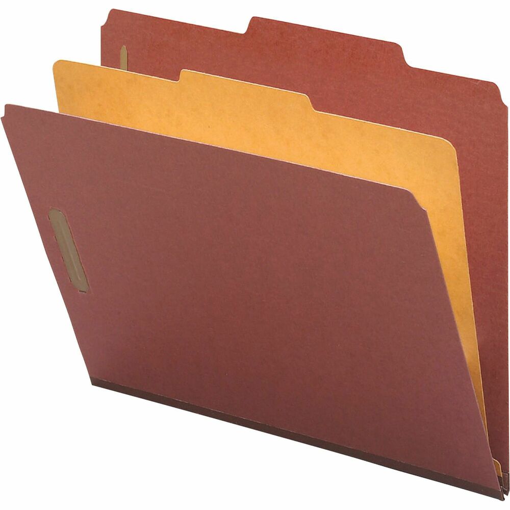 Image of Nature Saver Classification Folders, 2" Exp., Legal, 1 Div, 10/BX, Red