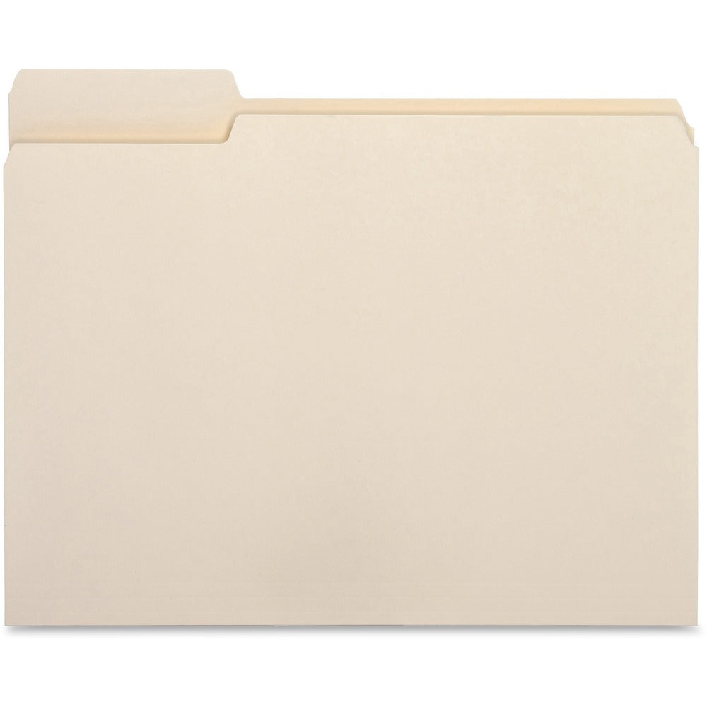 Image of Business Source File Folder,1/3 Cut Left Tab,1-Ply,3/4" Exp.,Ltr,100/BX,MLA