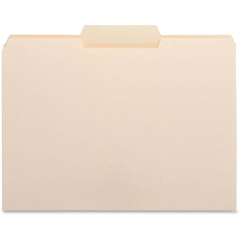 Image of Business Source File Folder,1/3 Center Tab,1-Ply,3/4" Exp.,Ltr,100/BX,MLA