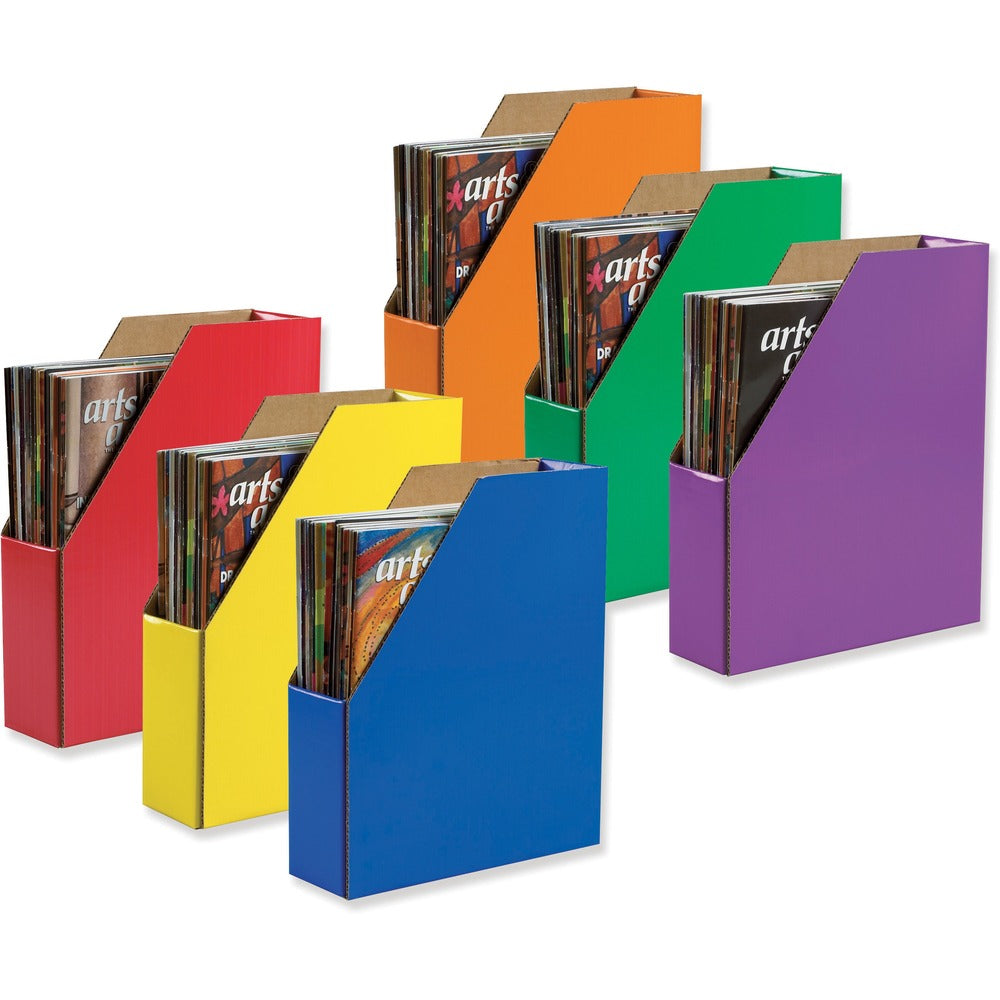 Image of Pacon Magazine Holder, 12-3/8"x3-1/8"x10-1/4", 6/PK, Assorted
