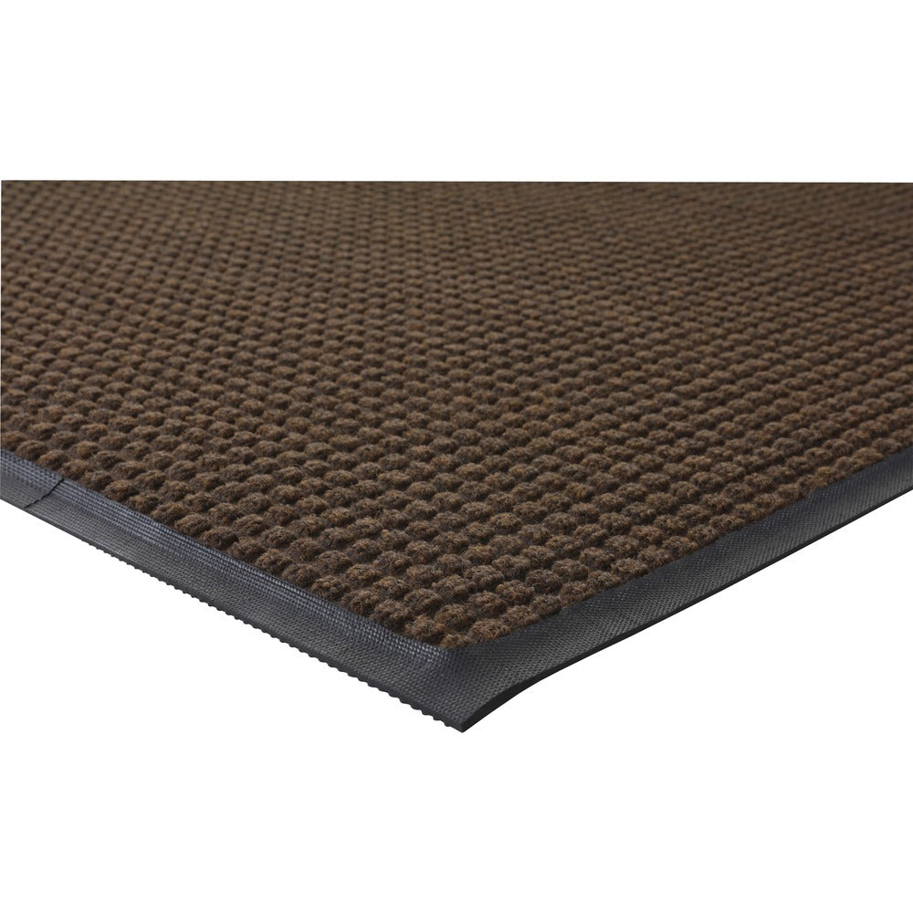 Image of Genuine Joe Indoor/Outdoor Mat, Waterguard, Rubber Back,4'x6', Brown