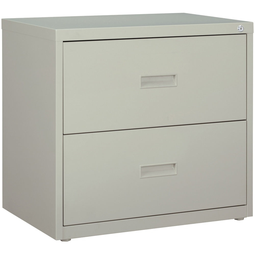 Image of Lorell Lateral File, 2-Drawer, 30"x18-5/8"x28-1/8", Light Gray