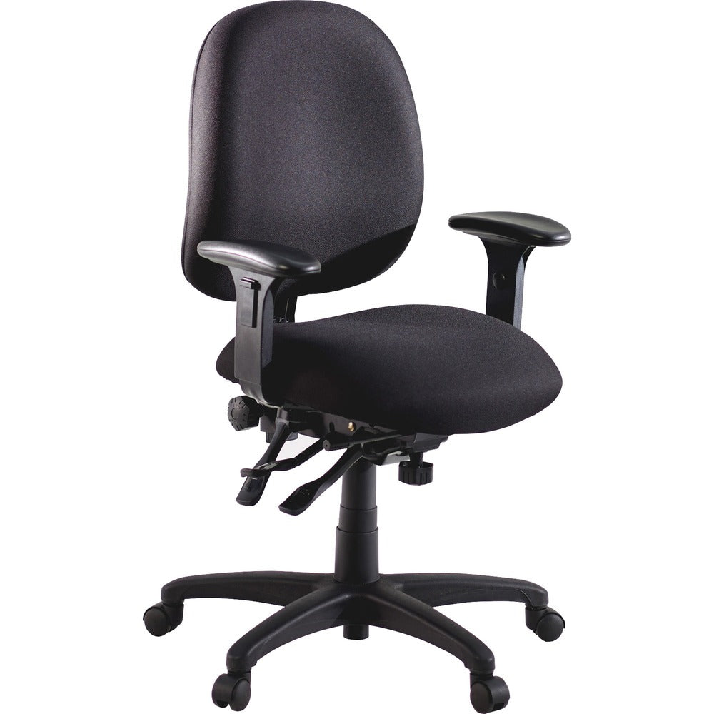 Image of Lorell Task Chair, Adjustable, 27-1/4"x25-1/4"x41-1/2", Black