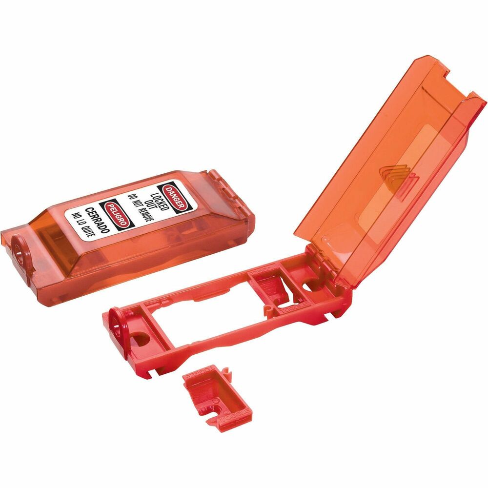 Image of Master Lock Company Wall Switch Cover/Lockout, Red