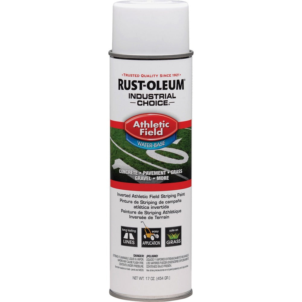 Image of Rust-Oleum Striping Paint, Water-based, 17 oz, White