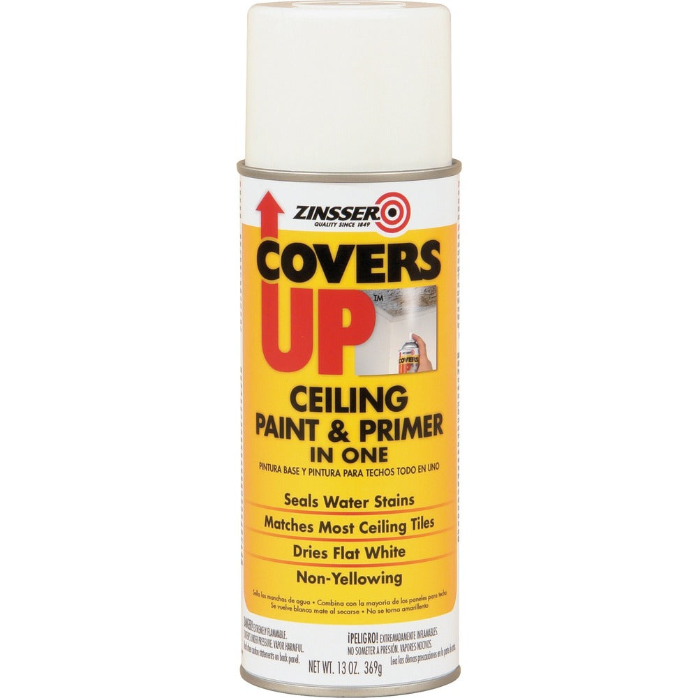 Image of Rust-Oleum Ceiling Paint/Primer, Vertical Spray, 13 oz, WE