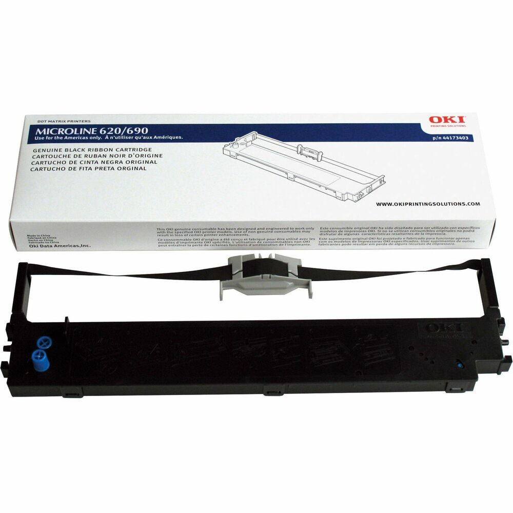 Image of OKI Ribbon, Nylon, ML620/690 Up To 8M, Black