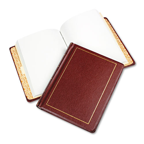 Image of Wilson Jones® Looseleaf Corporation Minute Book, 1-Subject, Unruled, Red/Gold Cover, (250) 11 x 8.5 Sheets