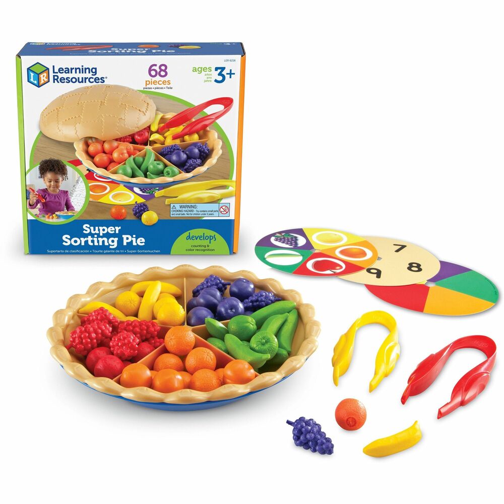 Image of Learning Resources Super Sorting Pie, 8-3/4" D, 69/ST, Multi