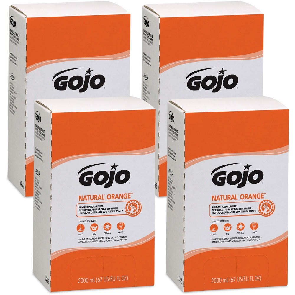 Image of Gojo Pumice Hand Cleaner, Refill, Citrus Scent, 2000mL, 4/CT, GY